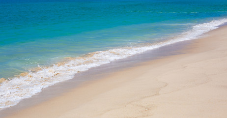 Fototapeta na wymiar Landscape tropics sandy beach wave