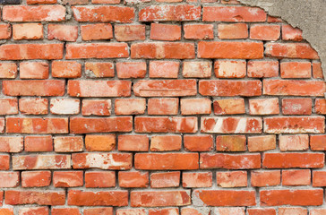 Old grunge brick wall background