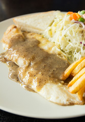 Dolly Fish Steak with Black Pepper