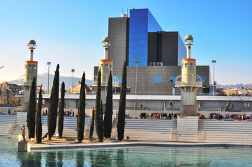 Fototapeta premium Industrial park, Barcelona
