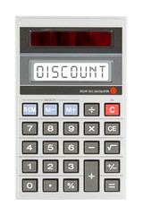 Old calculator - discount