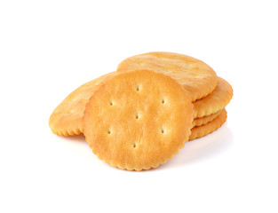 Cracker isolated on over white background