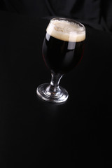 Glass of dark beer
