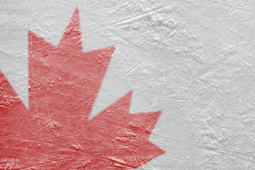 Fragment of the Canadian flag