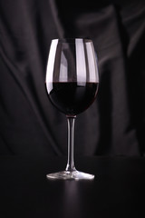 Glass of red wine