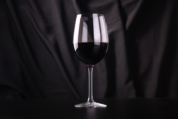 Glass of red wine