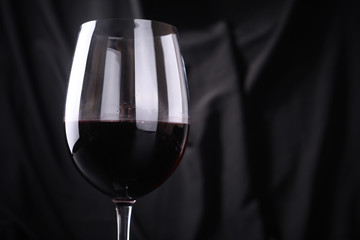 Glass of red wine