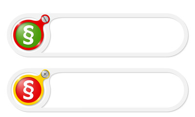 Obraz premium vector buttons with screw and paragraph