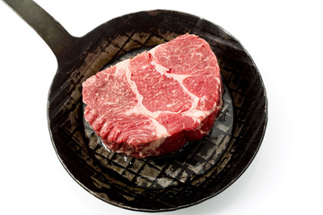 Beefsteak in Pfanne