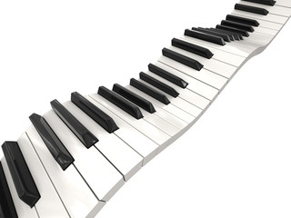 Piano keys (clipping path included)