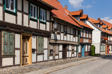 Fototapeta na wymiar bunte Stadt am Harz Wernigerode