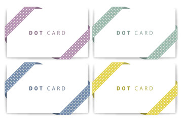 メモカードドット柄