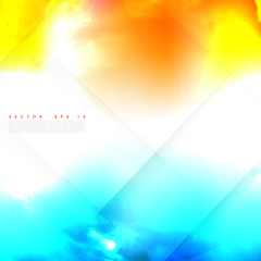 Vector water color cloud.