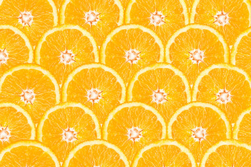 Orange Slice Abstract Seamless Pattern