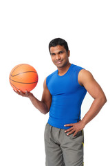 Fototapeta premium Handsome basketball player