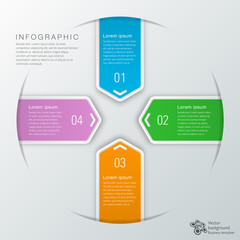 Infographics Vector Background #4-Sep Process