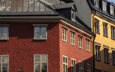 Colorful architecture in Stockholm