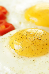 Fried eggs - light breakfast