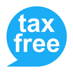 Obraz premium Icono texto tax free