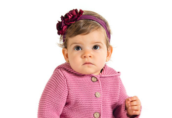 Baby sitting on the floor