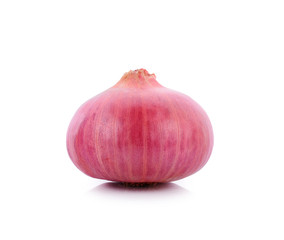 shallot or onion isolated on white background