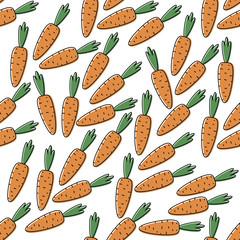 Seamless background with carrots