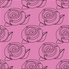 Seamless roses pattern
