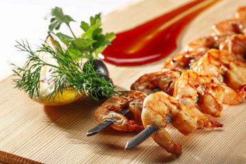 Grilled shrimps