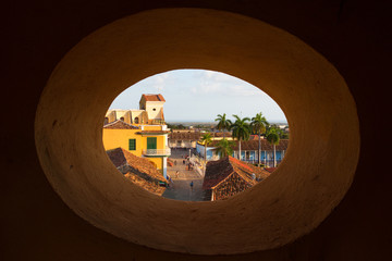 View of Trinidad, Cuba from up