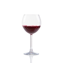Glass of red wine