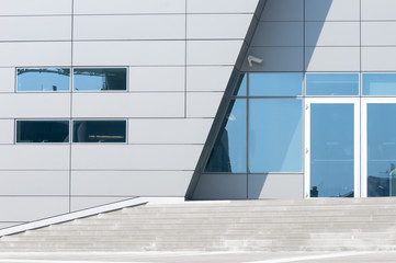 architectural details of modern building