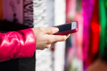 Mobile phone in hand