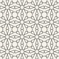 Abstract seamless geometric islamic wallpaper pattern
