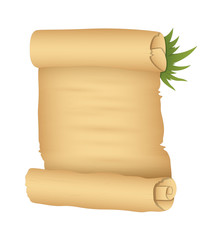 Festive Parchment Scroll Banner