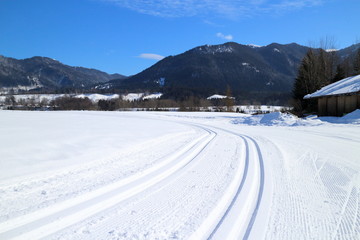 Fototapeta premium Langlaufloipe