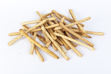 Heap of breadsticks