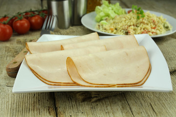 blancs de volaille et taboulé