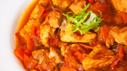 Stew meat and  vegetables