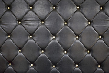 Black Leather Upholstery Background