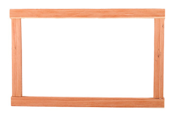 The Wooden  Batten Square Scantling on the white background