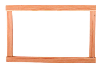 The Wooden  Batten Square Scantling on the white background