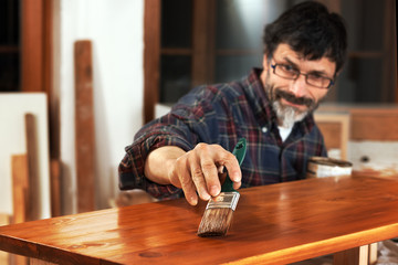 DIY, painting a newly built one tread staircase