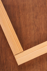 The Wooden  Batten Square Scantling on the wood