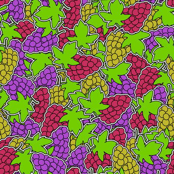 grapes seamless background