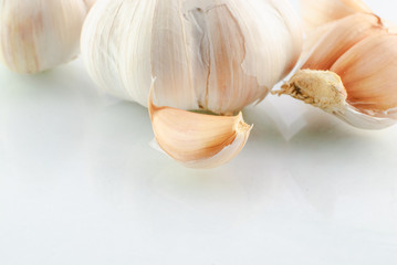 garlic closeup isolated