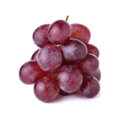 red grape isolated on white