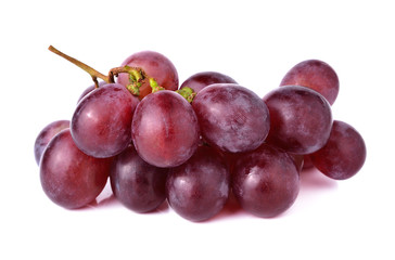 red grape isolated on white