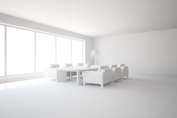 grey 3d interior design