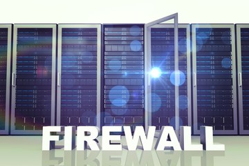 Composite image of firewall