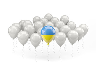 Air balloons with flag of ukraine